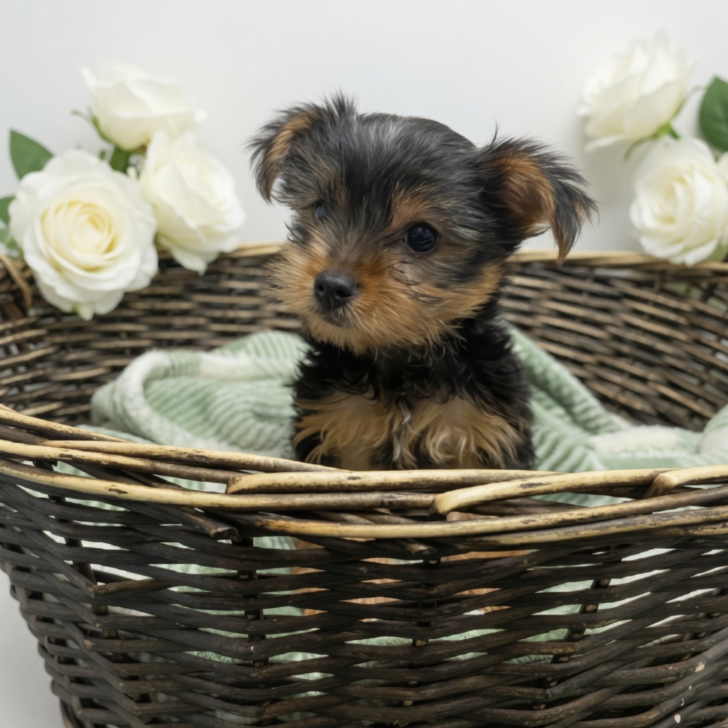 Cute Yorkshire Terrier puppy