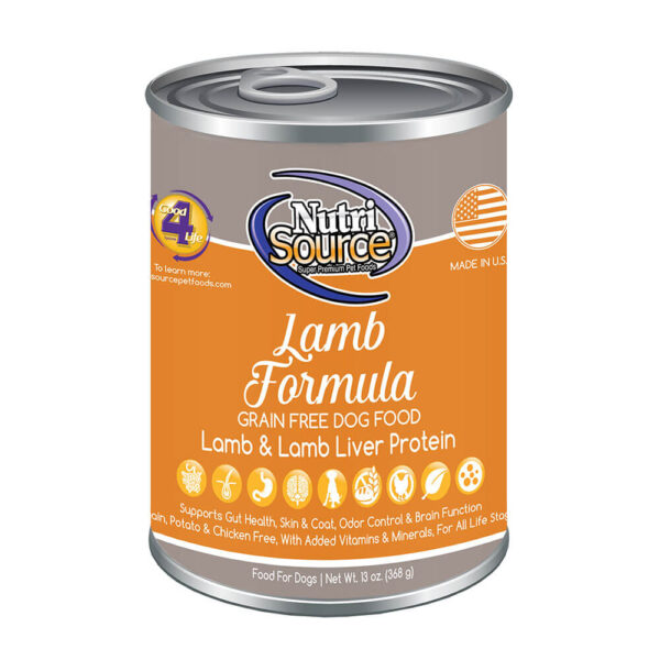 NutriSource - Nutrisource Dog Grain Free Lamb 13-oz - Petland Robinson
