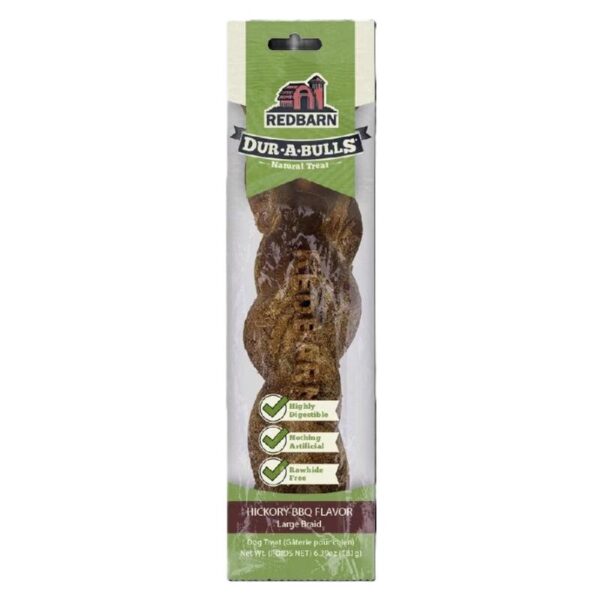 Redbarn Pet Products - Red Barn Dur-a-bulls Braid Large Hickory Bbq - Petland Robinson