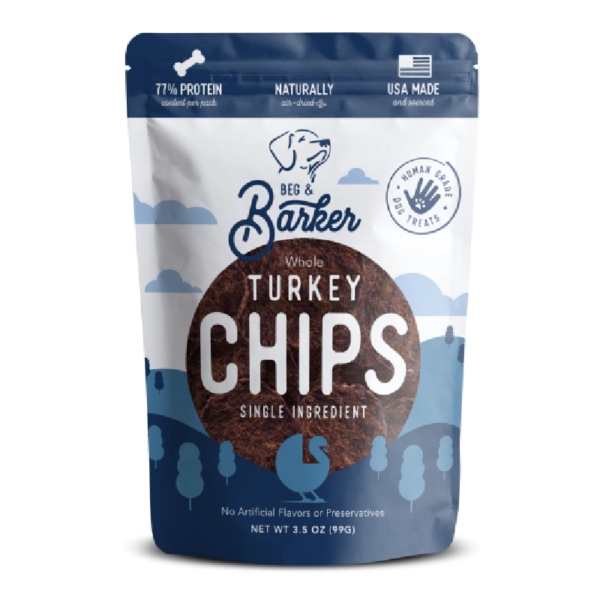 Beg & Barker - Beg & Barker Dog Treats Wh Turkey Chips 3.5-oz - Petland Robinson