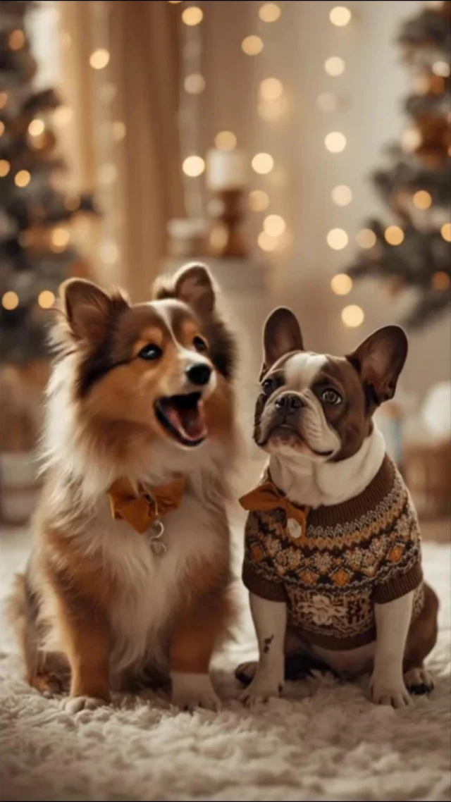 The Sheltie says the holiday family photo took 47 takes.
The Bulldog says he nailed every single one.
Both sound correct. 😂

A new Hot Doggity Dish by Petland is here and the holiday-season chaos continues.

#HotDoggityDish #Petland #DogHumor #HolidaySeason #FunnyPets #DogReels #PetComedy #Sheltie #Bulldog #HolidayVibes